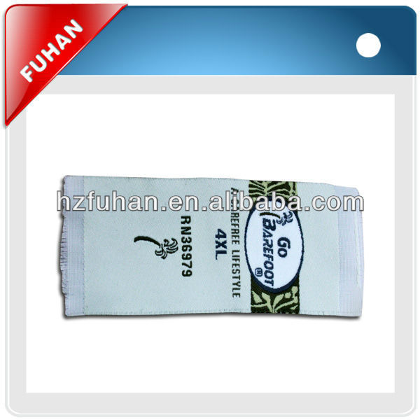 Directly factory woven scarf labels for clothes industry