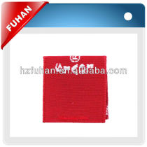 Hign Density adhesive woven clothing labels for best seller