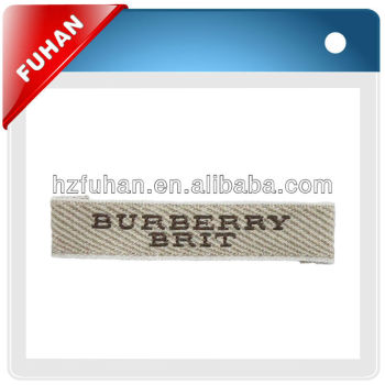 Directly factory woven labels for flame retardant for garments