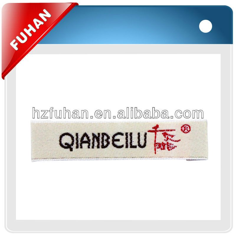 Directly factory woven labels for flame retardant for garments