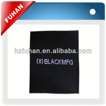 cheap damask woven labels manufacture in china