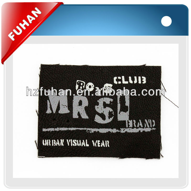 2013 new cheap customed leather patch for denim