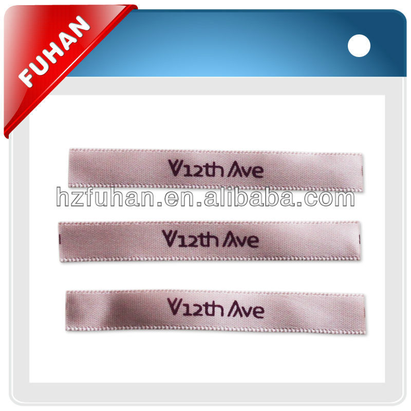 Various shaped plain clothing labels for clothes industry