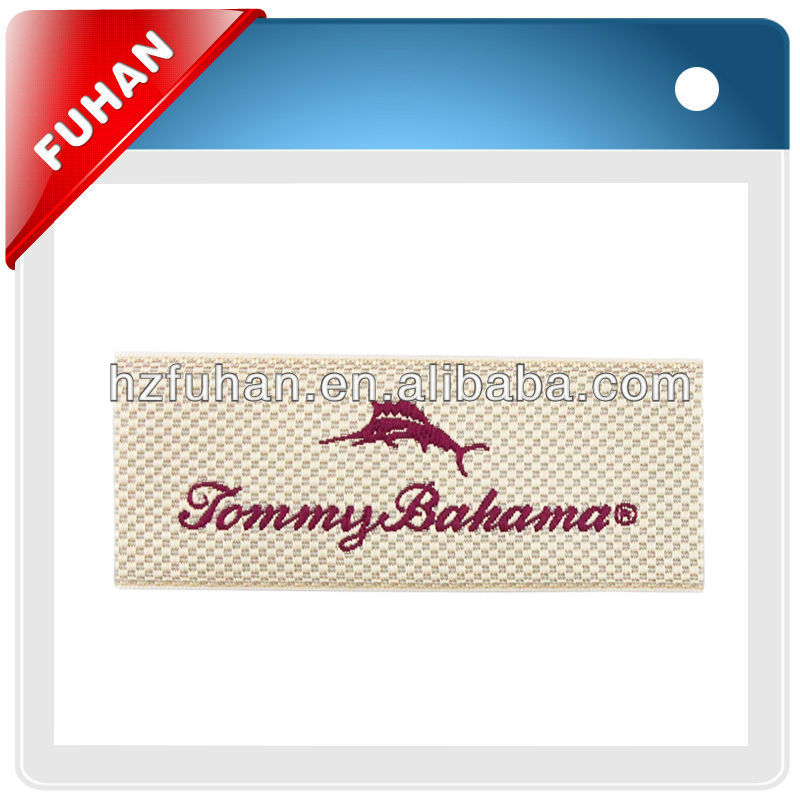 Beautiful soft edge woven garment labels in apparel