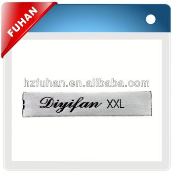 Factory specializing in the production of woven label high quality garment woven label