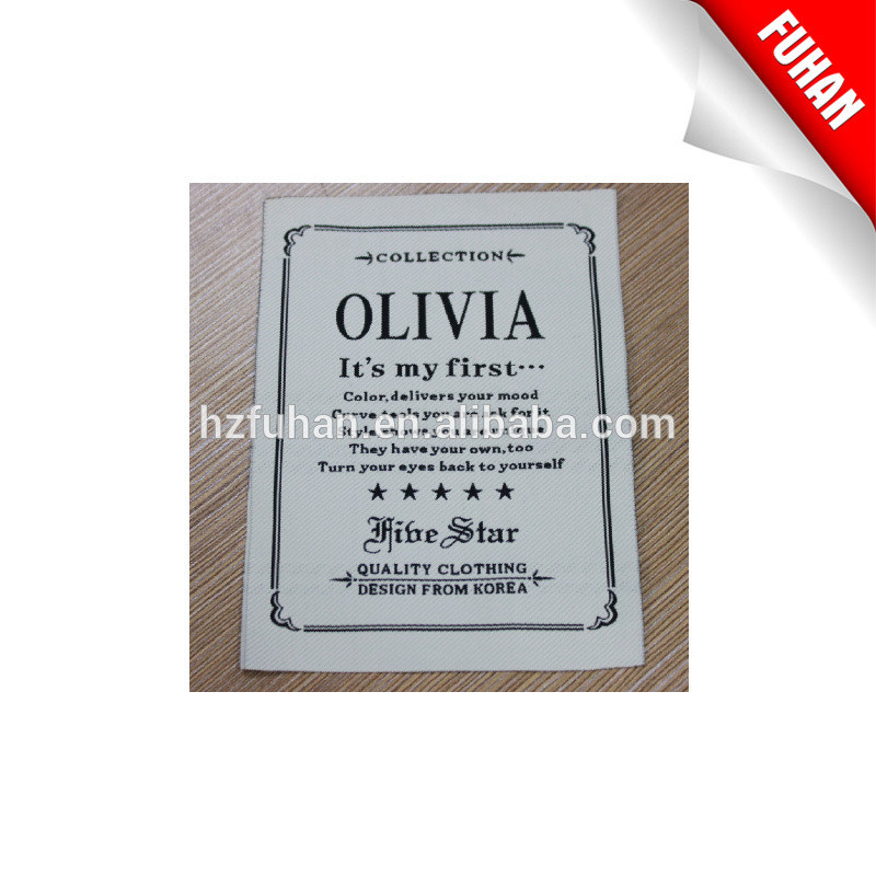 Chinese manufacturer provide superior quality woven label for clothes