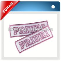 Supply high quality polyester yarn famous brand woven label