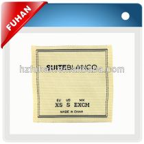 high density woven content label