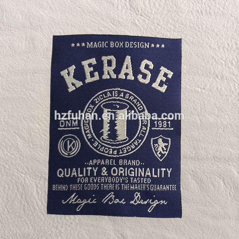 Directly factory custom weaving label woven brand label for clothing