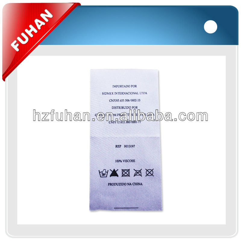 Best price apparel printed neck label with free sample
