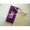 Newest style damask woven hang tag for garment,bag,shoes