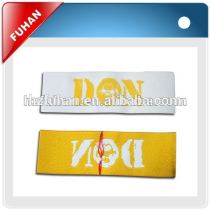 Hot cut end-folded style textile bag clothing woven label
