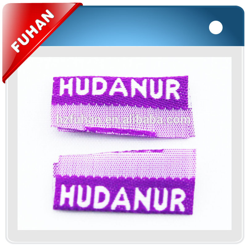 High quality personalized design woven label for clothing
