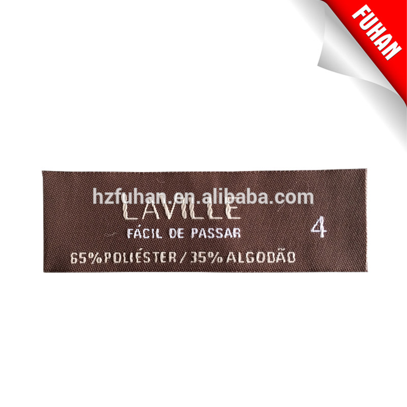 Wholesale High Quality Custom Damask Size Woven Labels