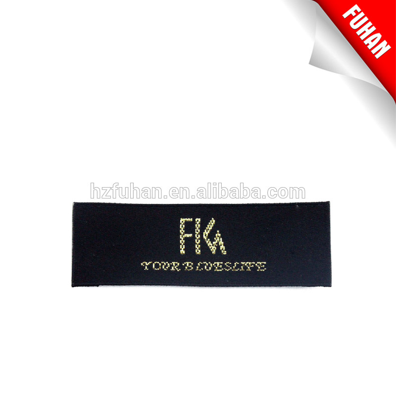 Hot sale high quality gold and silver thread woven labels