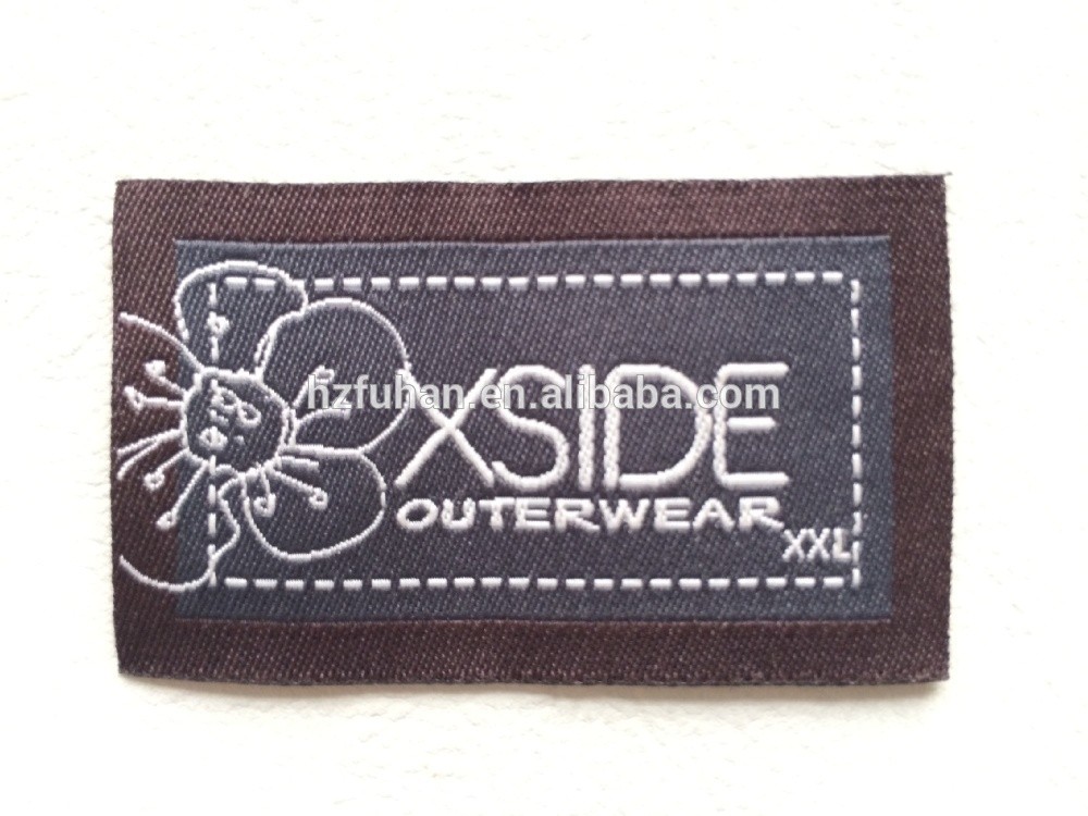 fashionable soft twill damask main label with various color