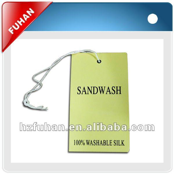 wholesale from china Small White Jewelry Price Tags With String