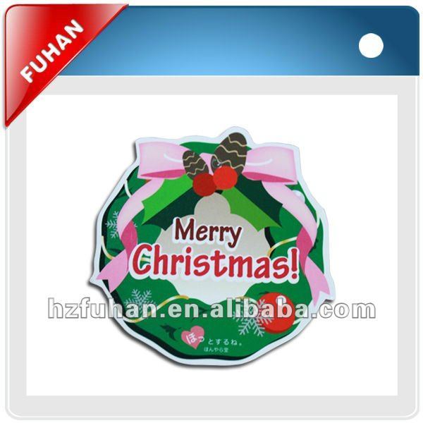 gift tags with Offset Printing, Foil Stamping Logo and Metal Eyelet