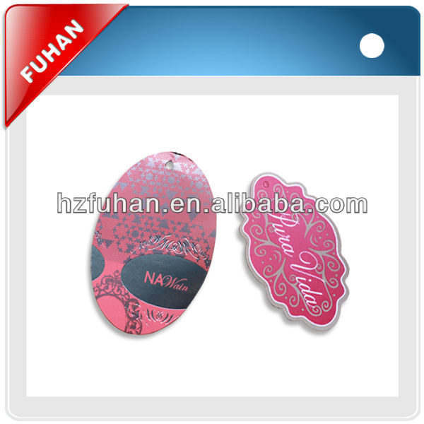Fashionable Custom double-sided printing hang tags for clothing