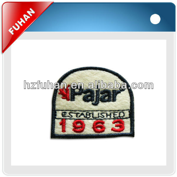Uniform iron-on adhesive style embroidery patch