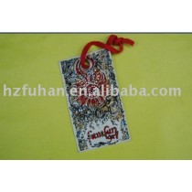 2012 high quality manufacturer art paper hangtag