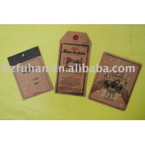 Garment label paper hang tag for baby jeans