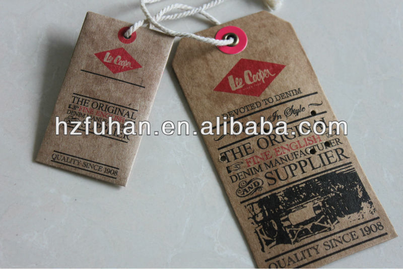craft hangtags with button bag made in China