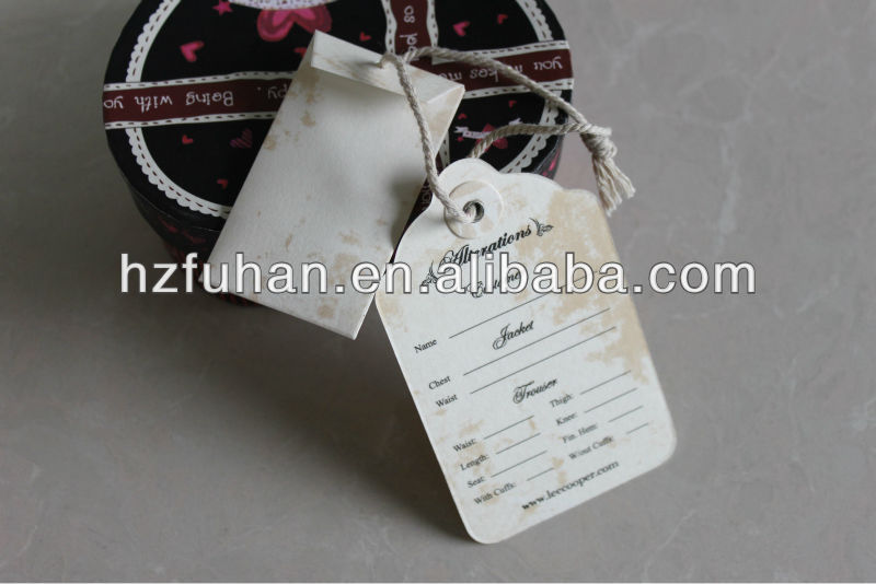 300g card paper textile and furniture hang tags(free design)