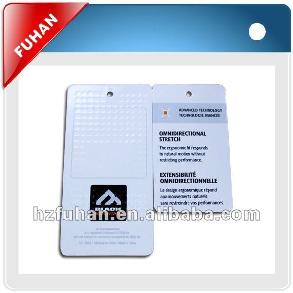 all kinds of clear plastic hangtags with high quality and low price