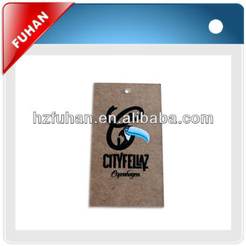 silk screen printed canvas or cotton hangtags or tags for garment