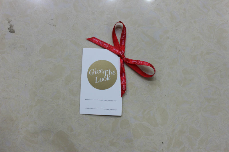 fashional pressed tags with silver or gold color