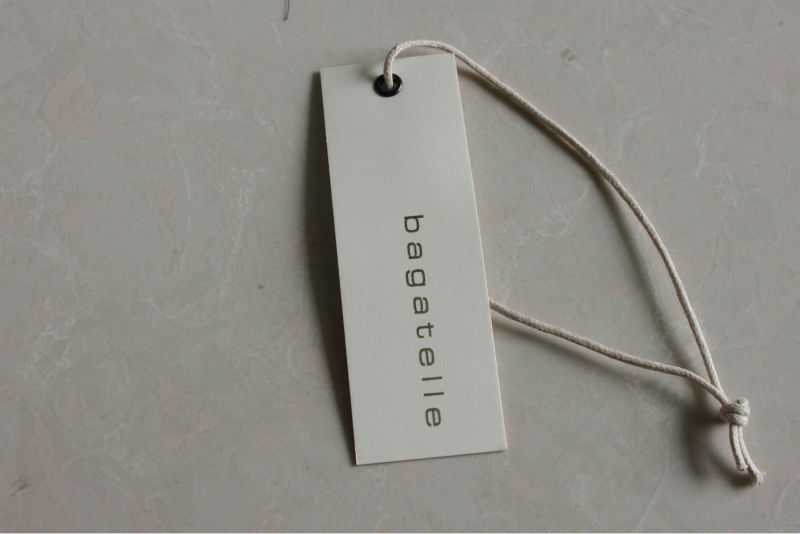 Costomized kraft paper hangtags with eyelet for garment