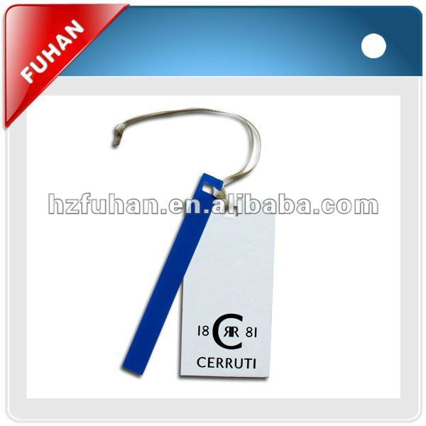2012 wholesale Colourful paper hang tag for clothing