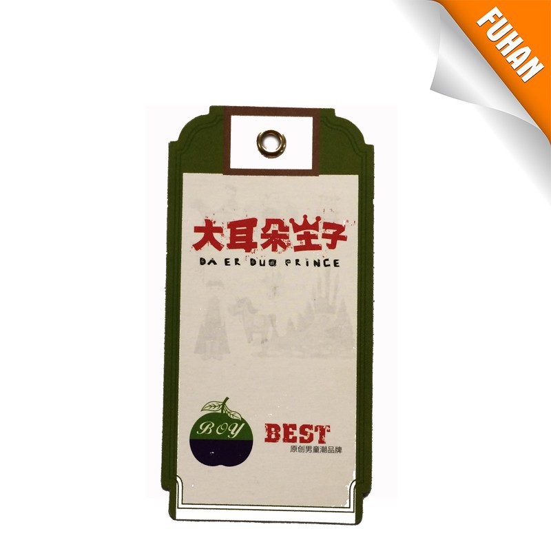 China Directly Factory Customized kraft paper/specialty paper/gold stamping/hot silver hang tag with delicate design