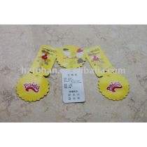2012 new design high quality paper garment hang tags