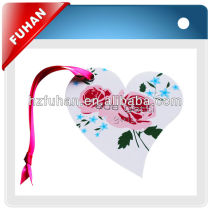 fashion Heart-shaped coated paper tags for garment