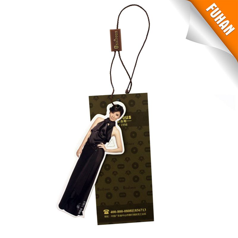 Newest design directly factory hangtag with safety pin for clothes
