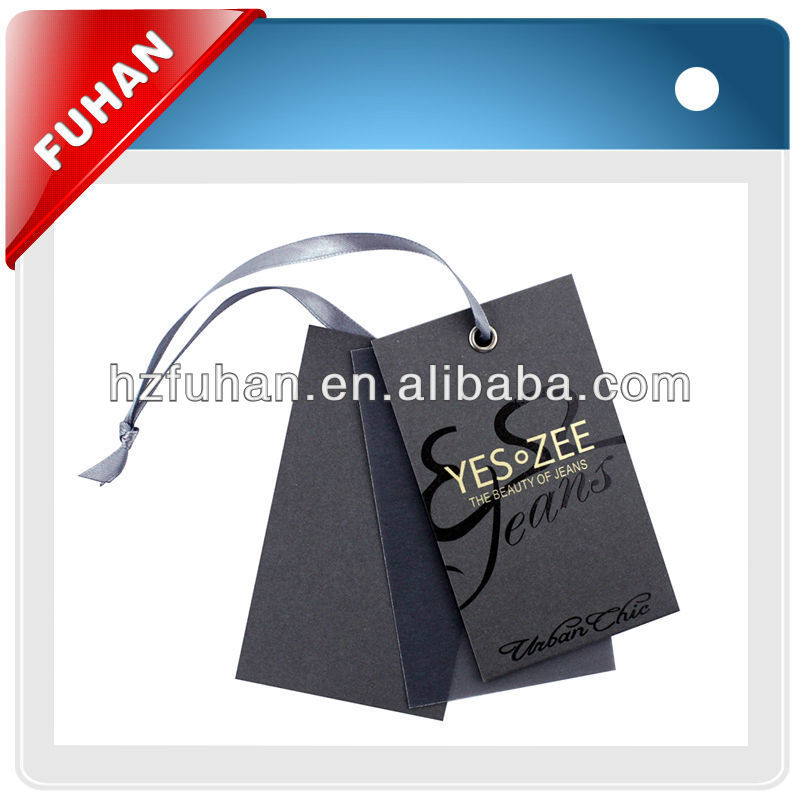 high quality glossy paper hang tag