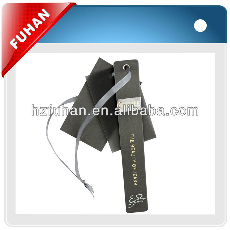high quality garment paper hang tag for fuhan brand