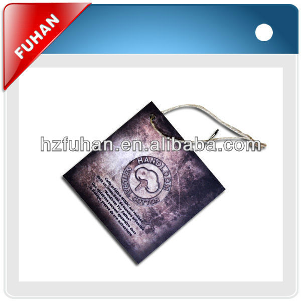personalized clothing labels and paper hang tag
