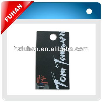 black paper hang tags for womens t-shirts