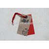 pvc and kraft paper hangtag for jeans