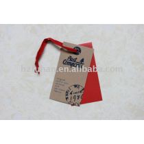 pvc and kraft paper hangtag for jeans
