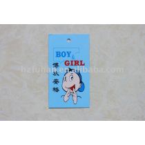 blue ground paper hangtags for clothing