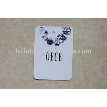 popular glossy paper hangtags for clothing