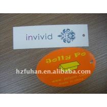 round colorful garment hangtags
