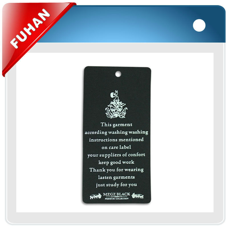 hangtags manufacturers customized clothing tag