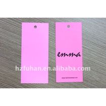 fashion pink underwear hang tags