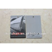 high quality 600g glossy paper hangtags for mens suit