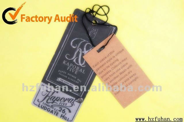Printed Art Paper Hangtags for Jeans